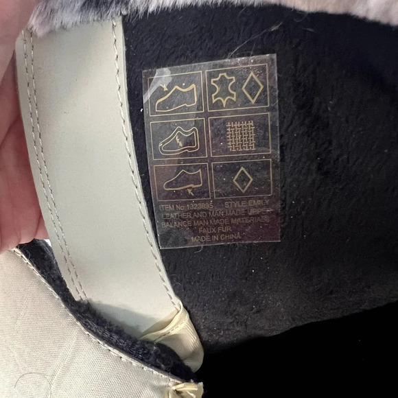 Khombu Emily Suede Faux Fur‎ Leather Winter Boots Women's Size 9 - Picture 4 of 14